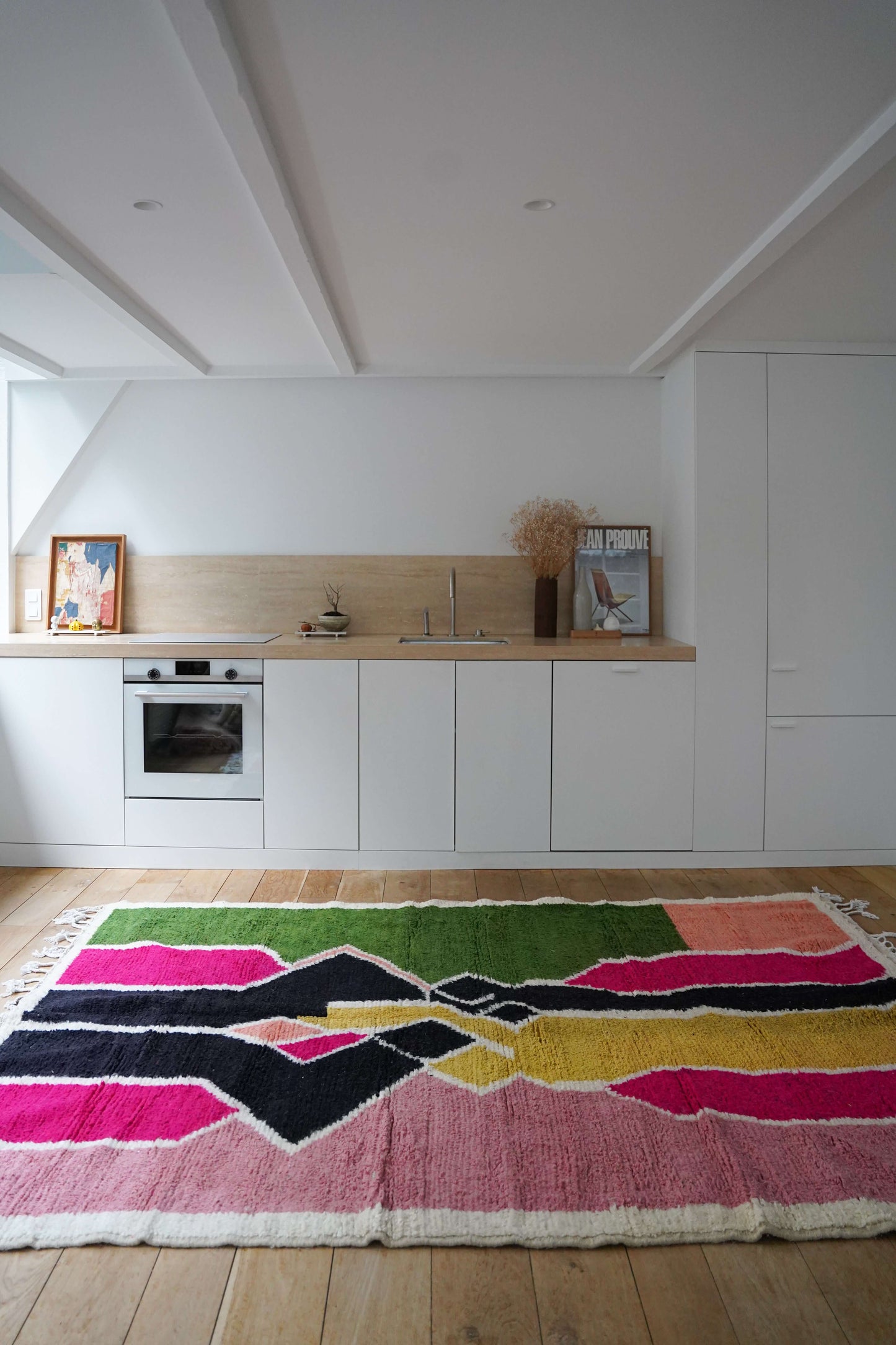 Very large Authentic Berber Sheep Wool Rug 270 x 200 cm