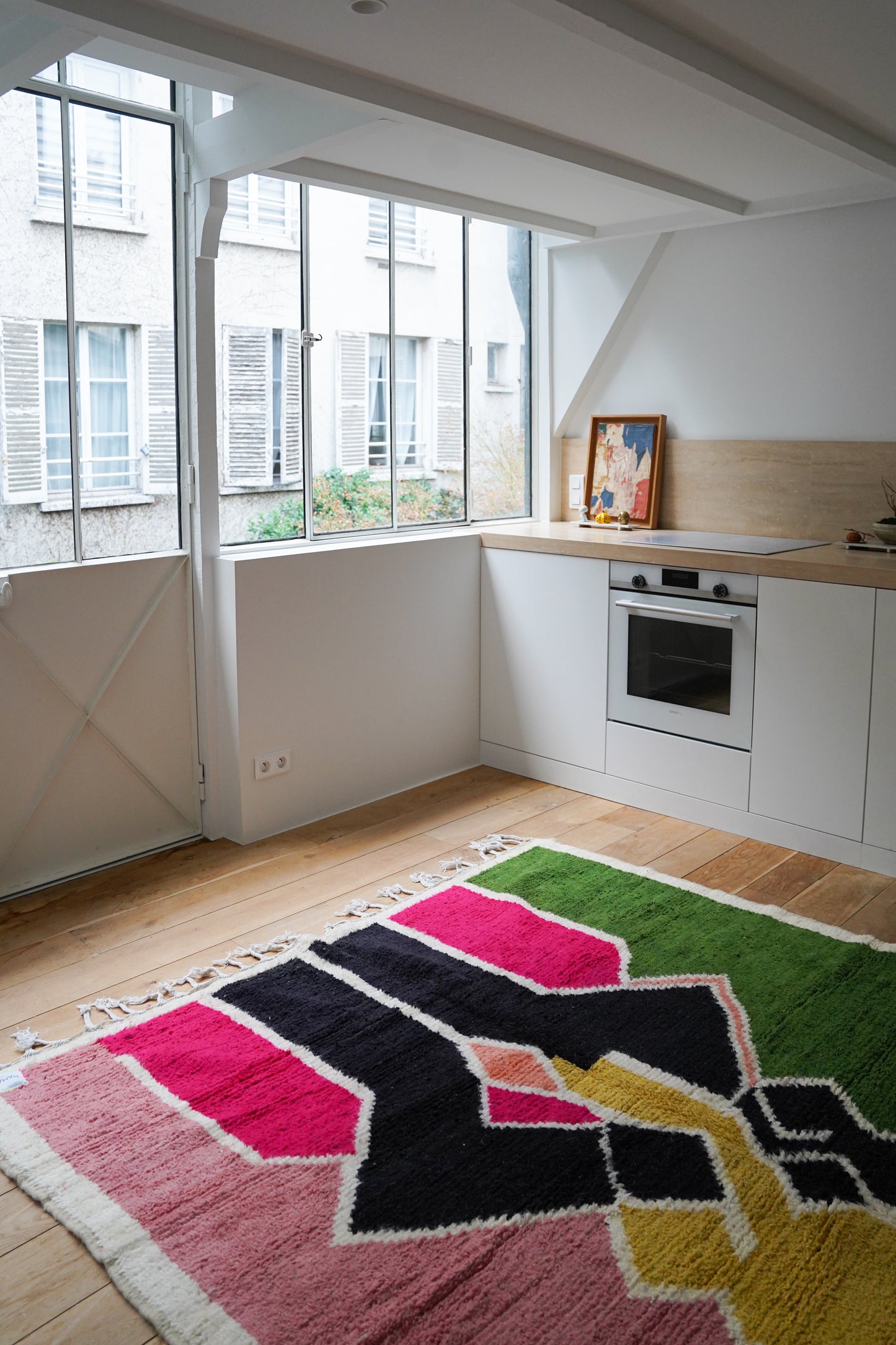 Very large Authentic Berber Sheep Wool Rug 270 x 200 cm