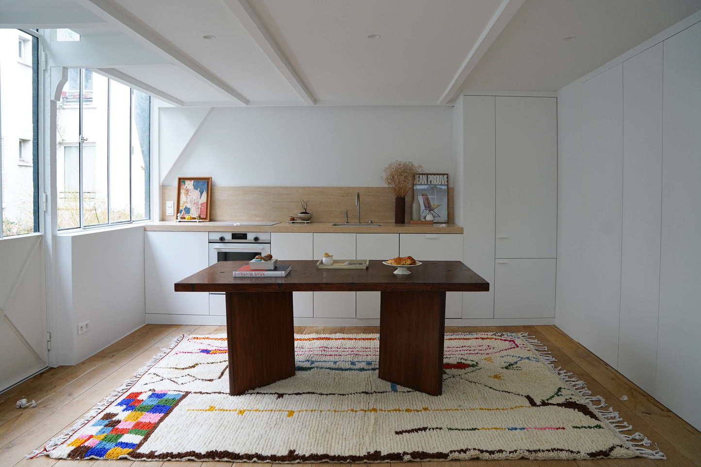 Berber Rug in Sheep's Wool, Handcrafted 295 x 213 cm