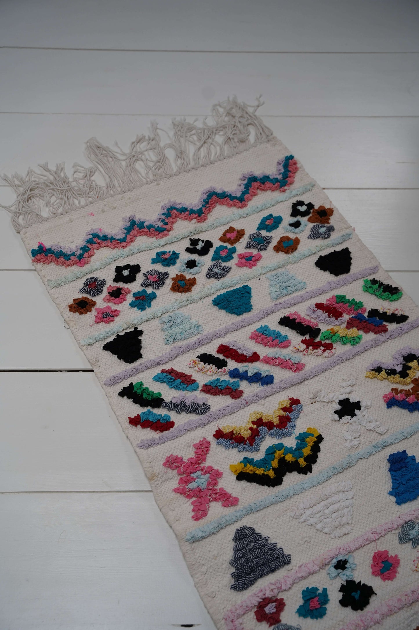 Colorful Boucharouite Rug 130 x 65 cm