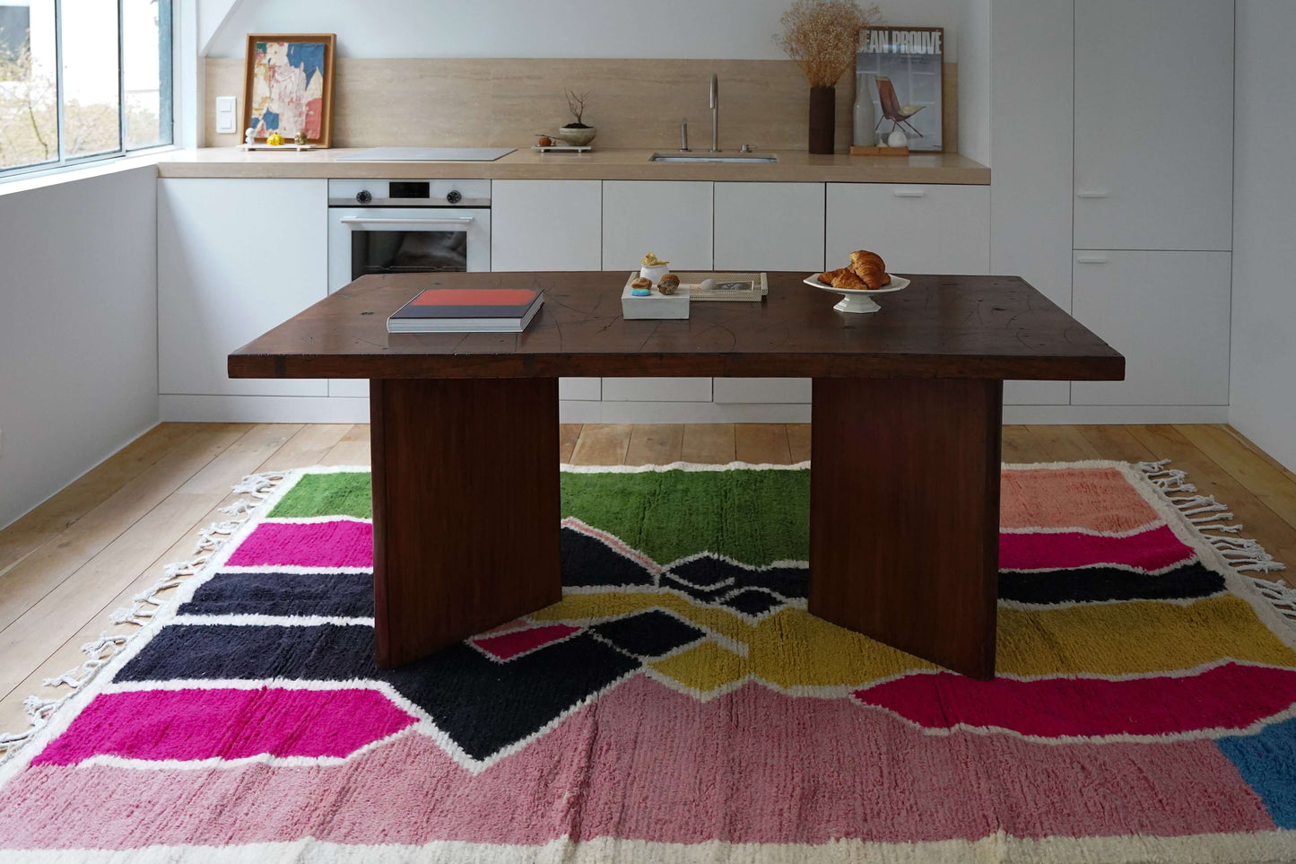 Very large Authentic Berber Sheep Wool Rug 270 x 200 cm