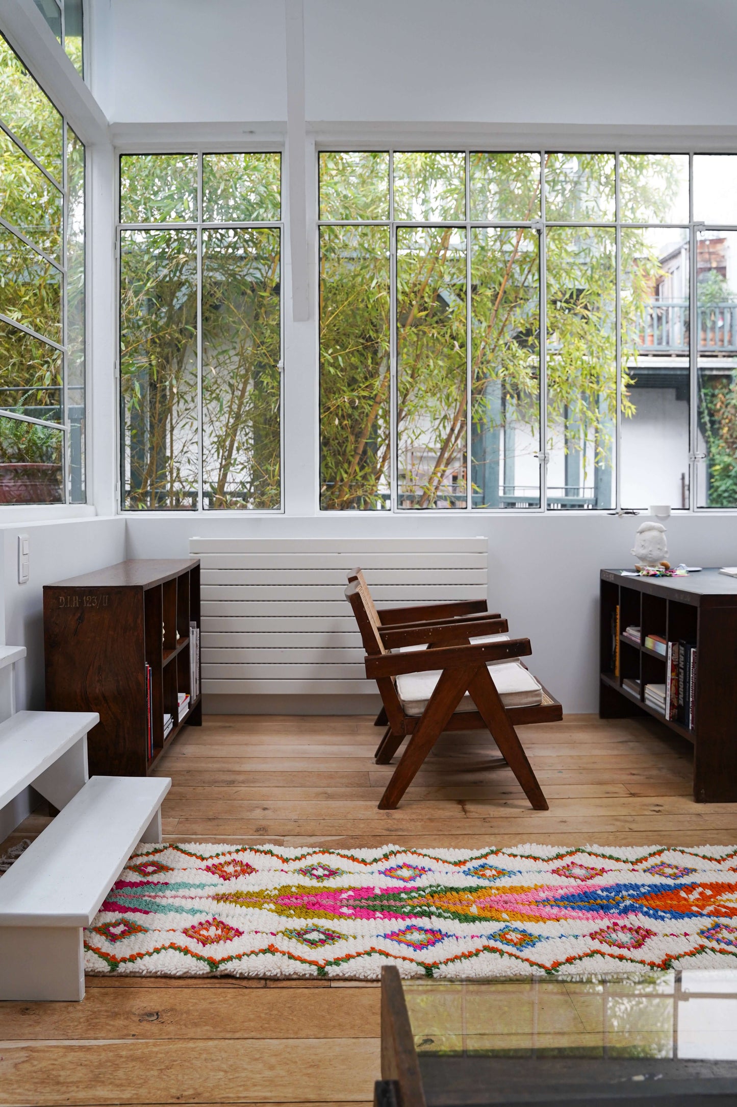 Handmade and Colorful Sheep's Wool Hallway Rug 290 x 70 cm