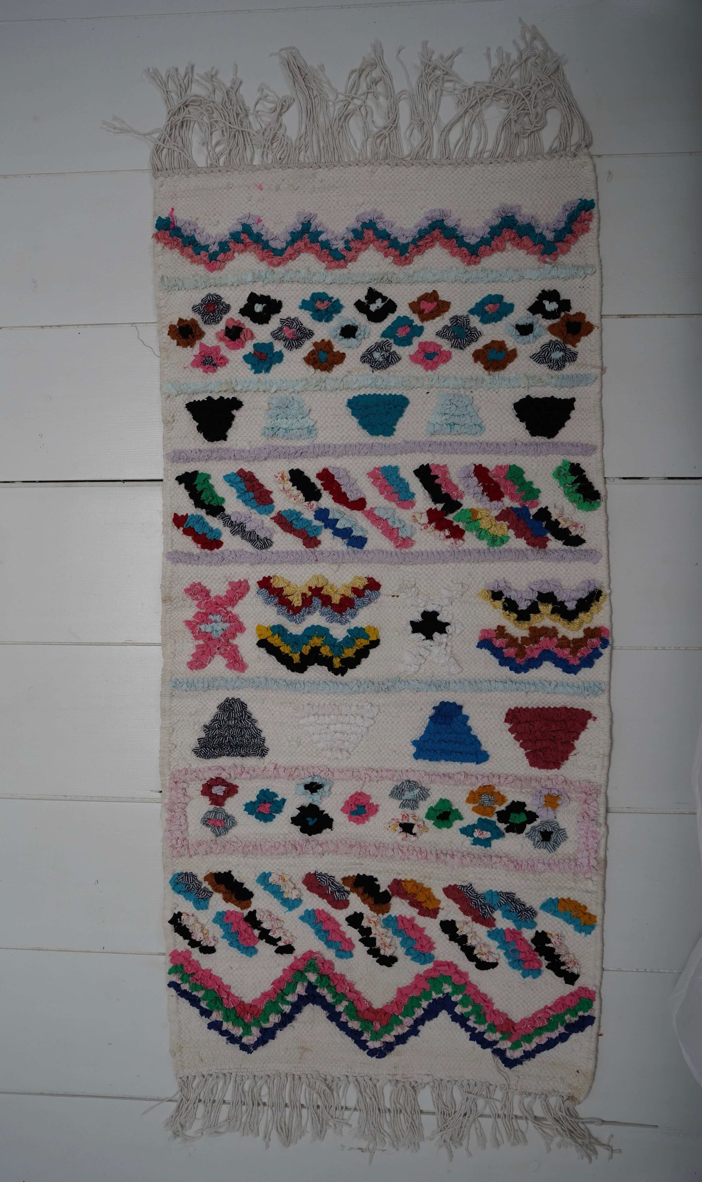Colorful Boucharouite Rug 130 x 65 cm
