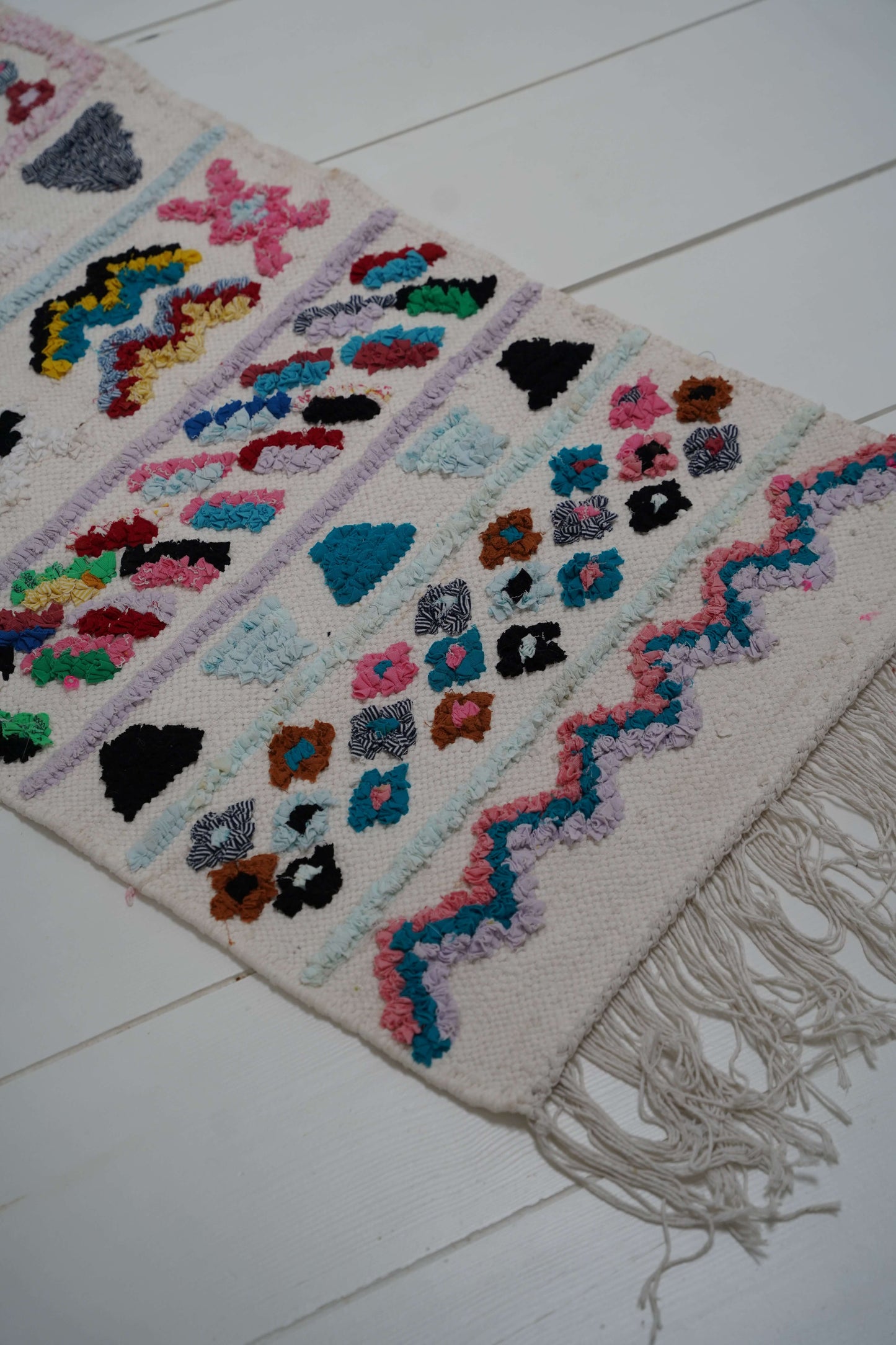 Colorful Boucharouite Rug 130 x 65 cm