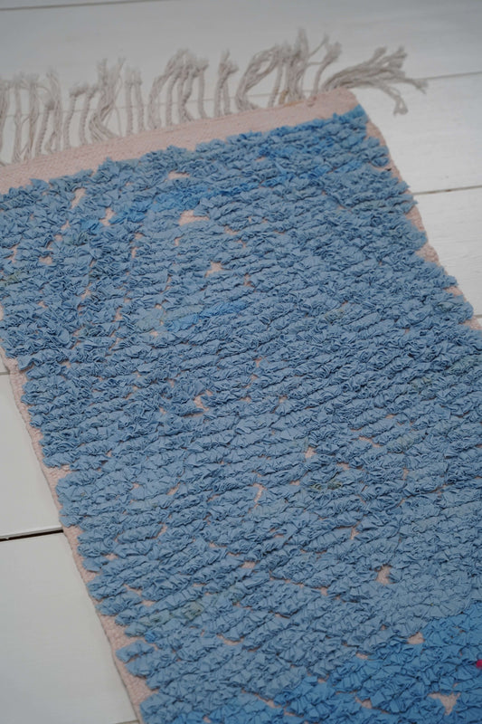 Small Colorful Boucharouite rug 115 x 65 cm