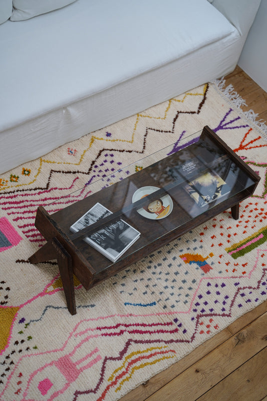 Large Colorful Handmade Sheep Wool Rug 255 x 140 cm