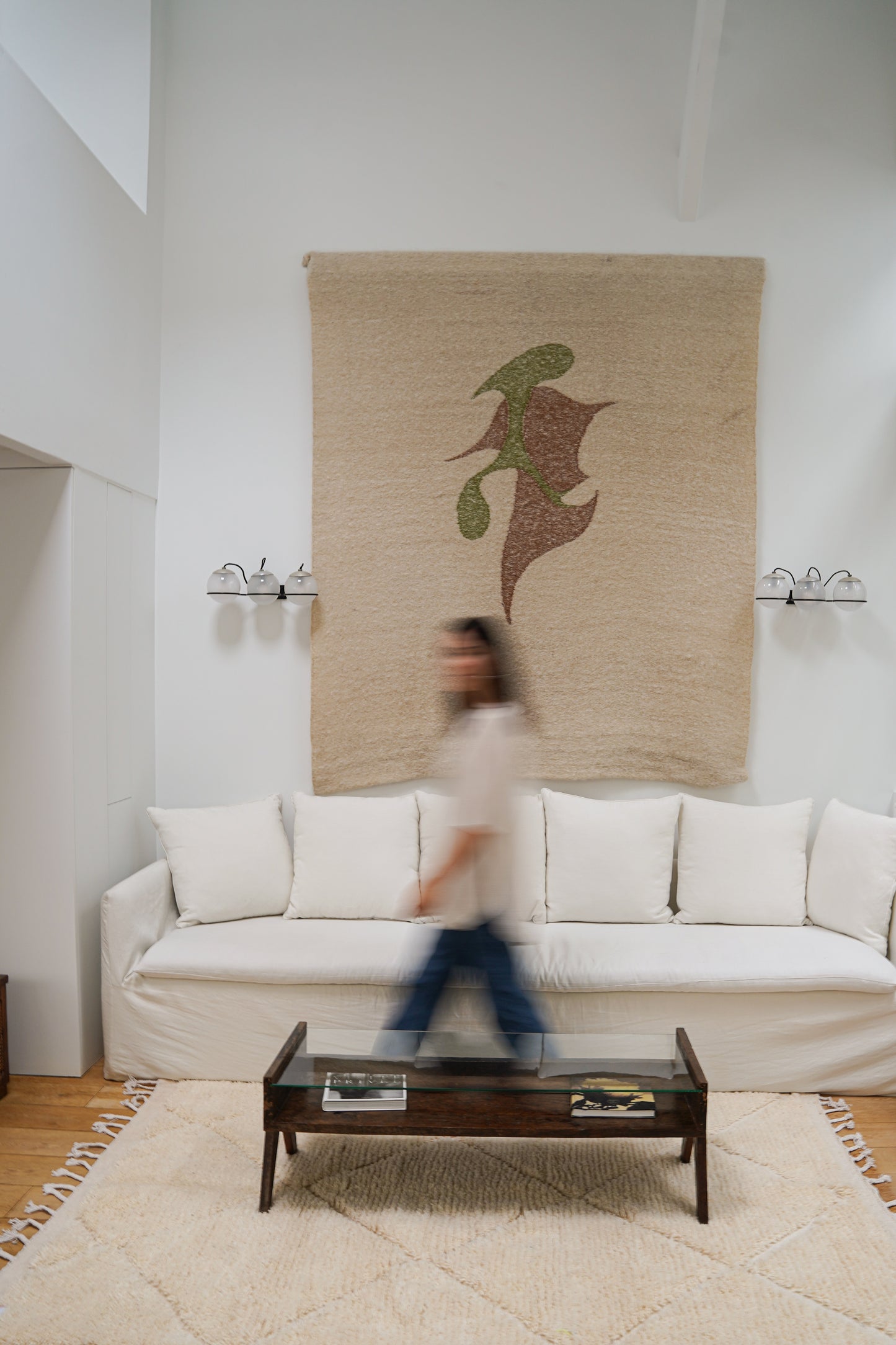 Tapis Beige Élégant aux Motifs de Losanges 230 x 155 cm